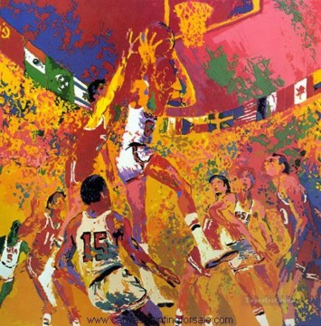 basketball 12 1 impressionist Oil Paintings